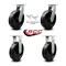 Service Caster 12 Inch Extra Heavy Duty Phenolic Wheel Caster Swivel Locks 2 Rigid SCC, 2PK SCC-KP92S1230-PHR-BSL-2-R-2 - alternate 4